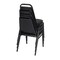 Seating Regency Dining Cushioned Restaurant Stackable Chair (4 pack)- Black 8029BK4PK - alternate 3